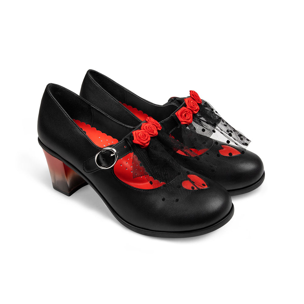 Chocolaticas® Mid Heels Melancholy Women's Mary Jane Pump – Lolita