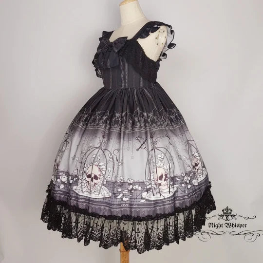 Skull in Cage Jumperskirt – Lolita Collective