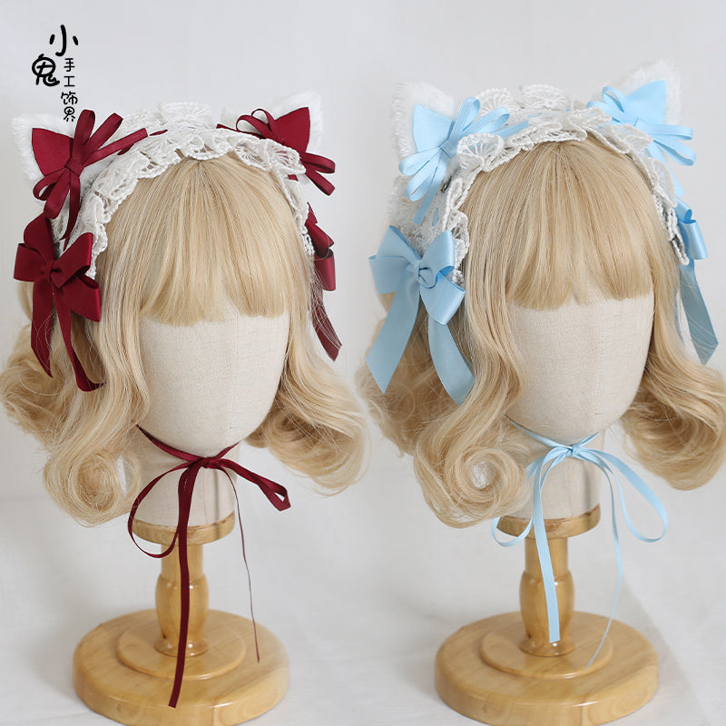 White Cat Ear Rectangle Headdress – Lolita Collective