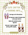 Cute critter earrings - 2