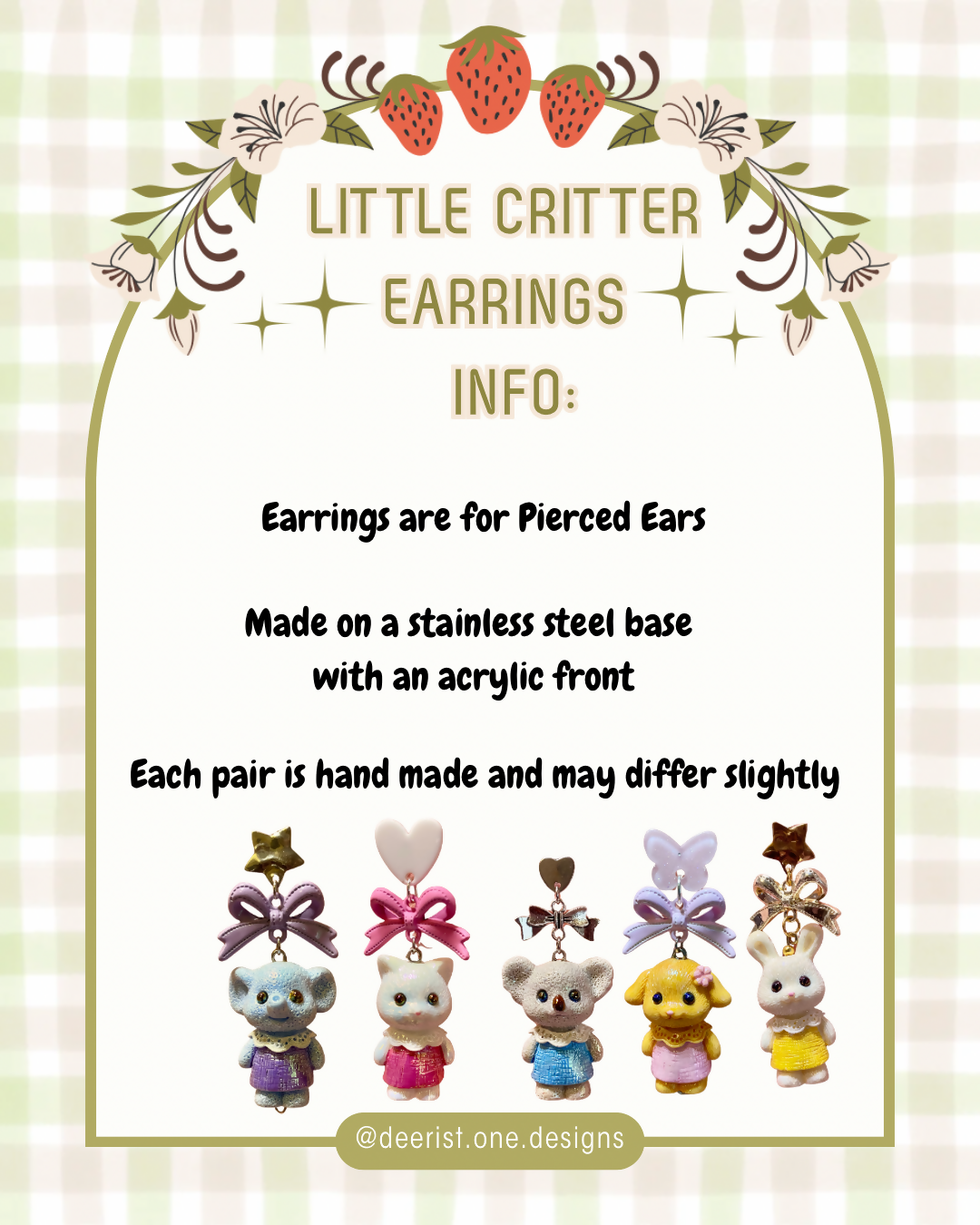 Little Critter earrings - 2
