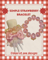 Simple Strawberry bracelet - 7