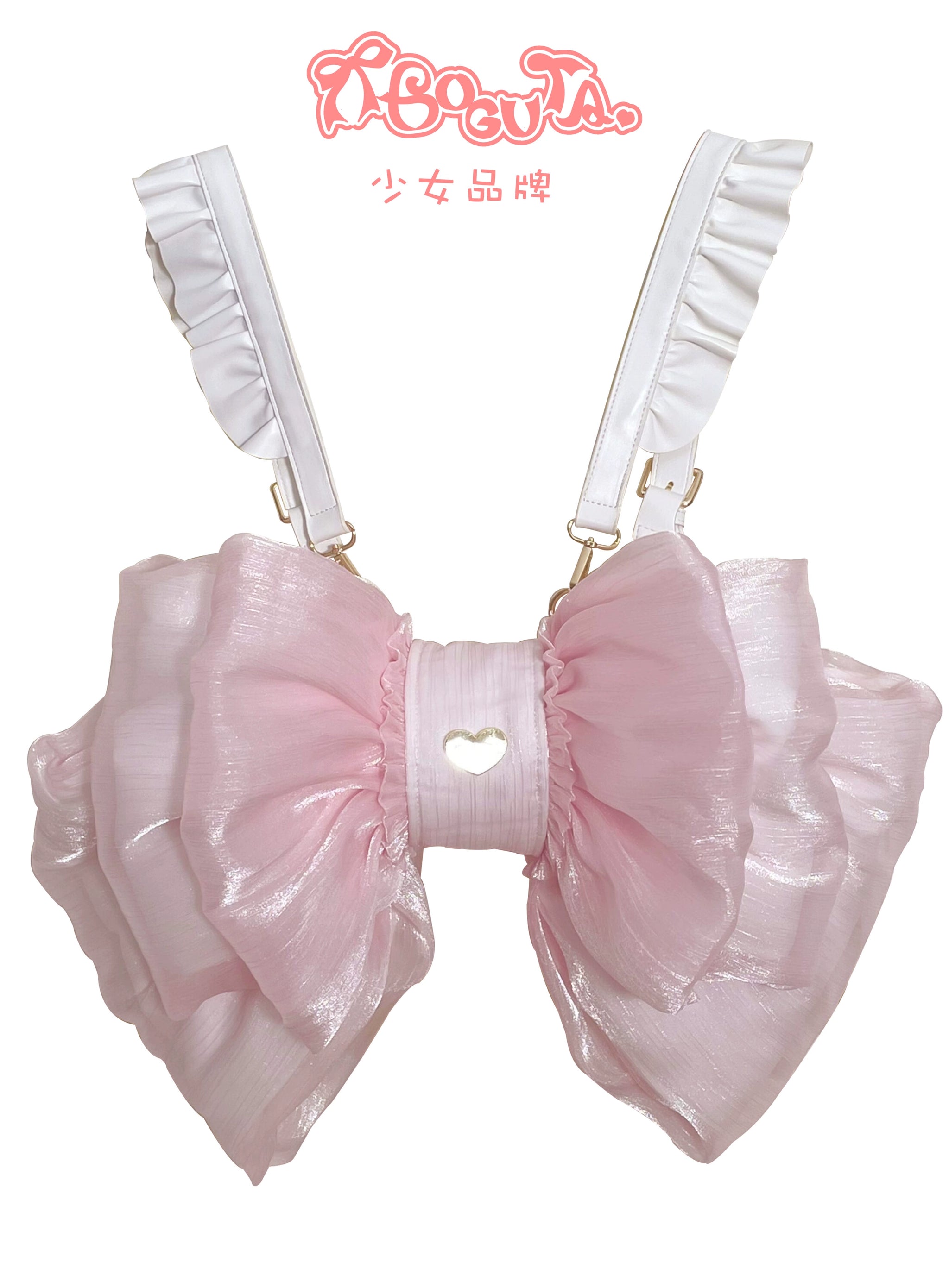 black pink leather bow large backpack purse Big Bow Backpack – Lolita Collective