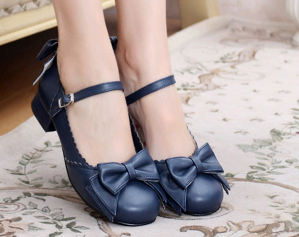Bow Knot Tea Party Flat Shoes – Lolita Collective Bow Knot Tea Party Flat Shoes – Lolita Collective