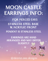 Moon castle Earrings - 2