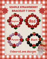 Simple Strawberry bracelet - 5