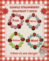 Simple Strawberry bracelet - 3