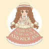 Cream %22Drink Tea & Kick Ass%22 (Country) t-shirt preview copy