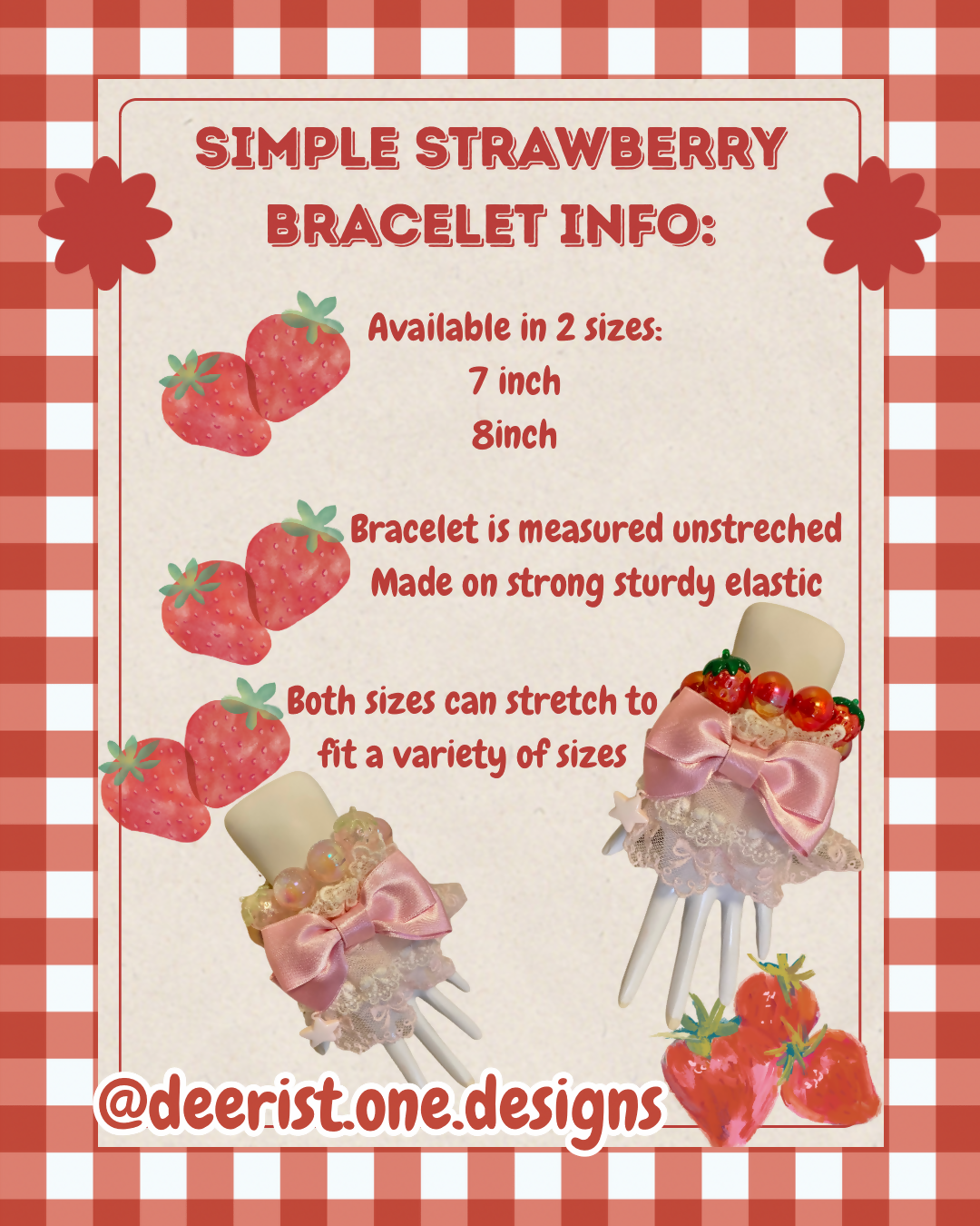 Simple Strawberry bracelet - 2