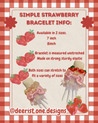 Simple Strawberry bracelet - 2