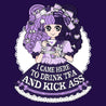 Indigo x Lavender %22Drink Tea & Kick Ass%22 (OTT) t-shirt preview copy