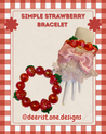 Simple Strawberry bracelet - 6