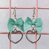 Silver Heart Earrings (6 Colors) - Lolita Collective