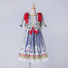 Rococo Bouquet Onepiece in Navy Blue - Lolita Collective