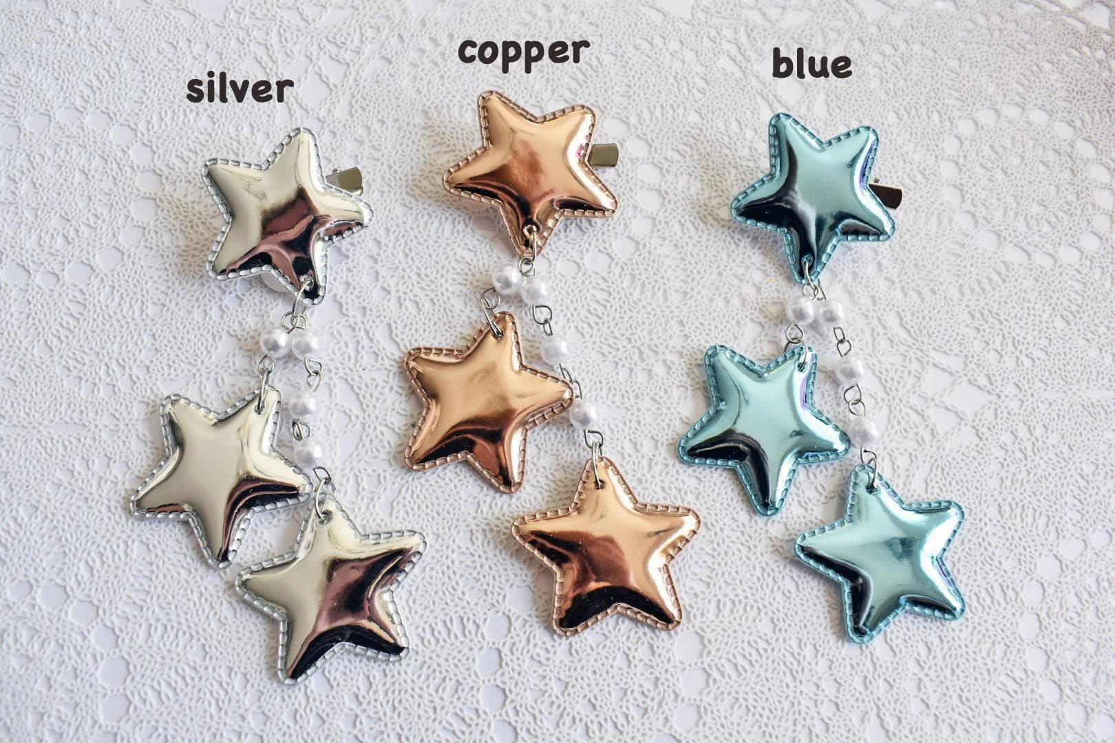 2-Way Large Star Clips (3 Colors) - Lolita Collective
