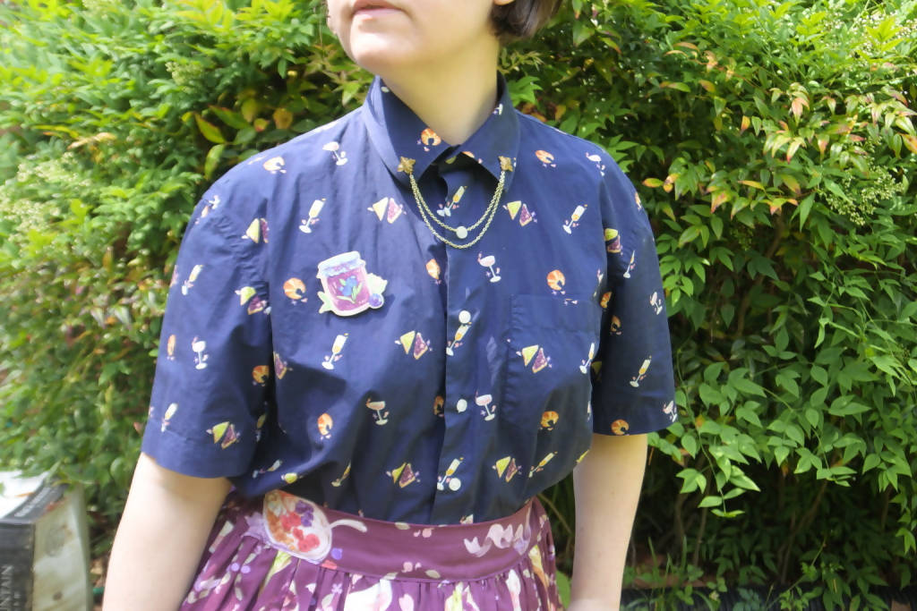 Brunch Date Cotton Button Down Shirt - Lolita Collective