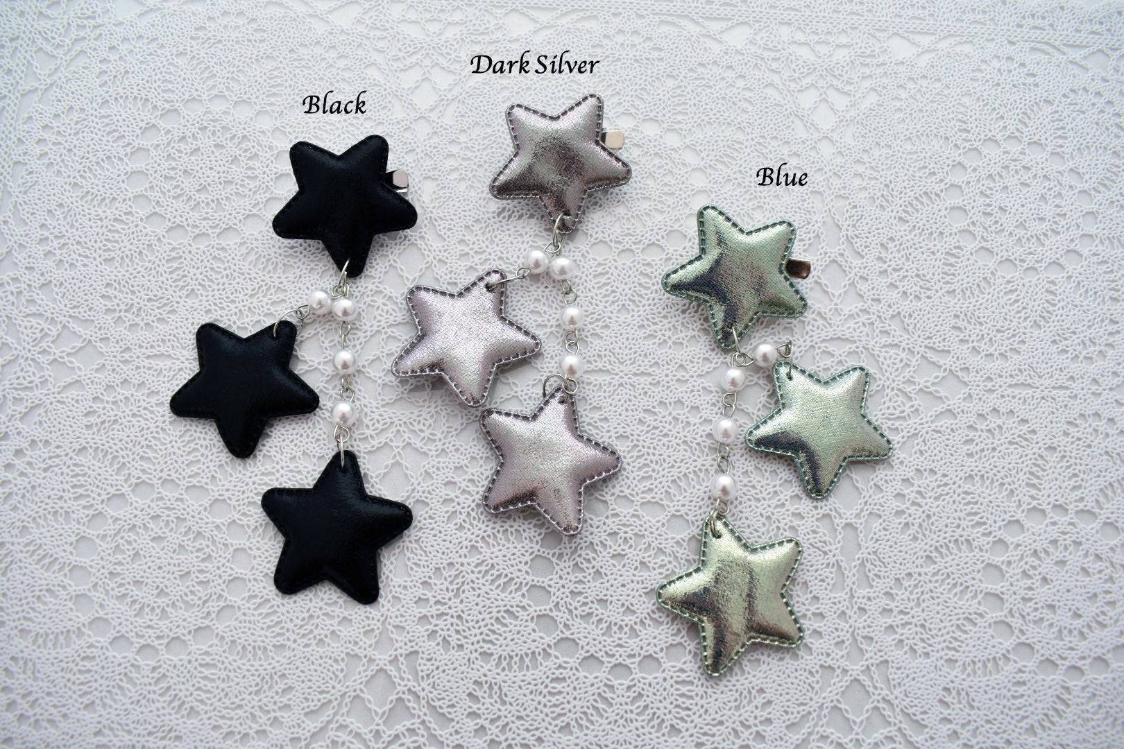 2-Way Metallic Star Clips (6 Colors) - Lolita Collective