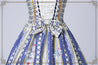 Rococo Bouquet Jumperskirt in Royal Blue - Lolita Collective