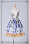 Rococo Bouquet Jumperskirt in Royal Blue - Lolita Collective