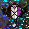 Infinite Pride Flag Pin - Gunmetal Ace - Lolita Collective