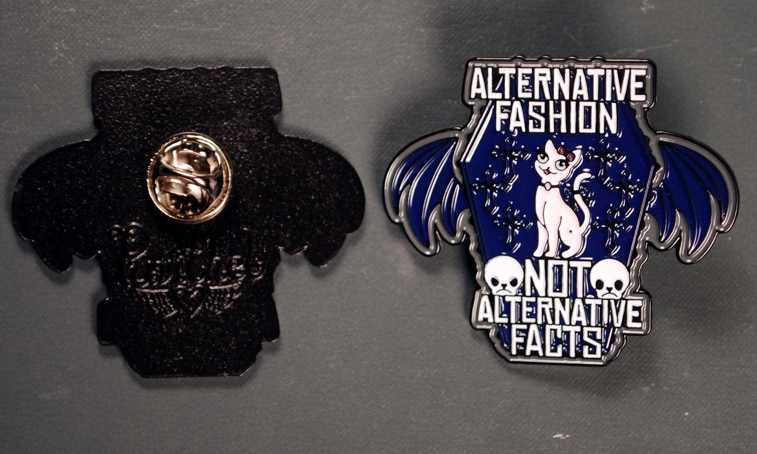 Alternative Fashion not Alternative Facts Pin - Lolita Collective