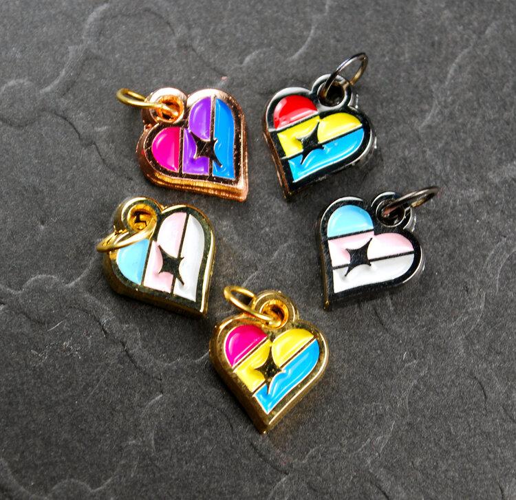 Infinite Pride Flag Pin - Rainbow Gold - Lolita Collective