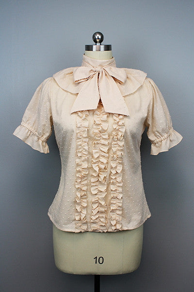 Bow Collar Blouse (3 colors) - Lolita Collective