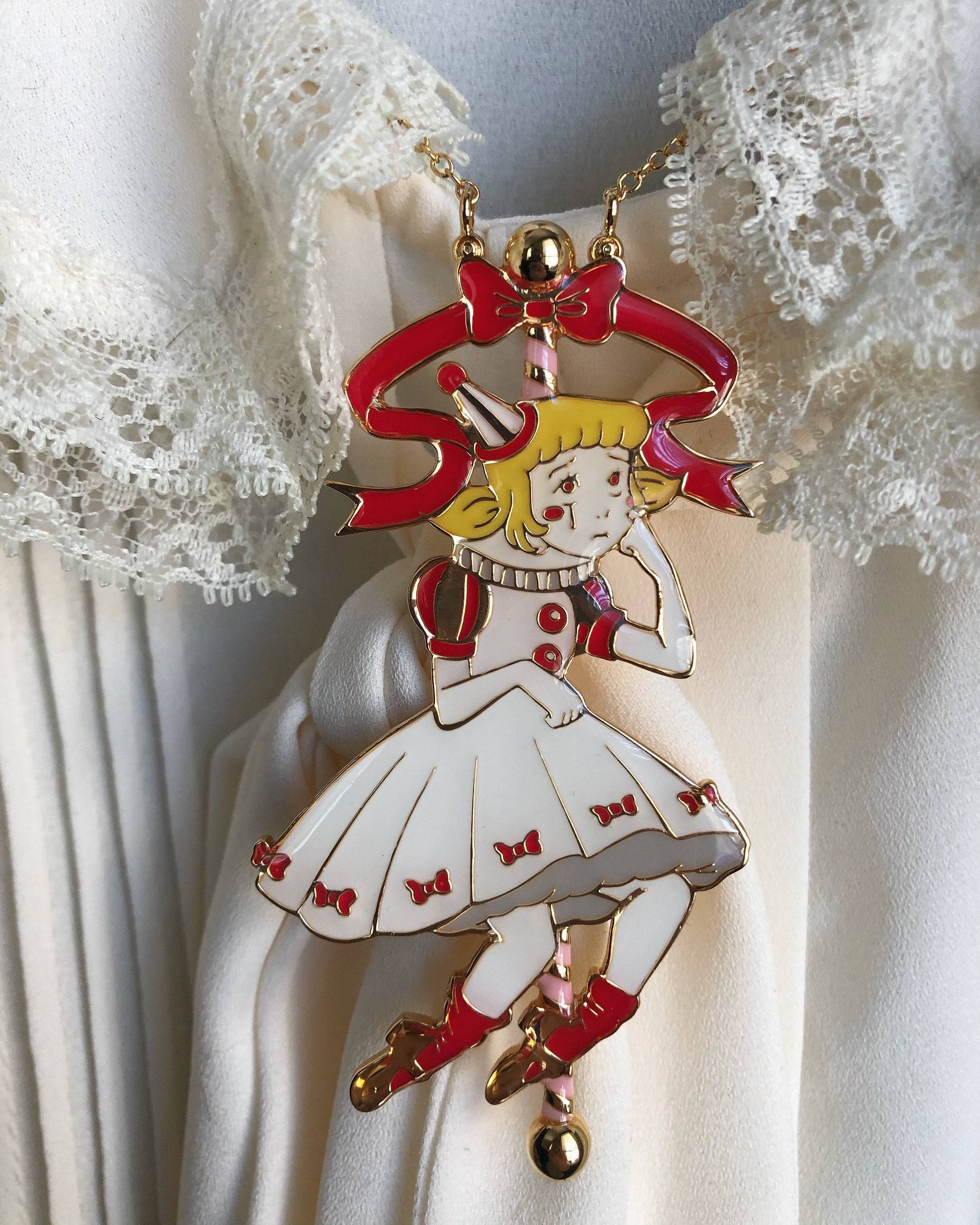 Melancholy Carousel Enamel Necklace - Lolita Collective