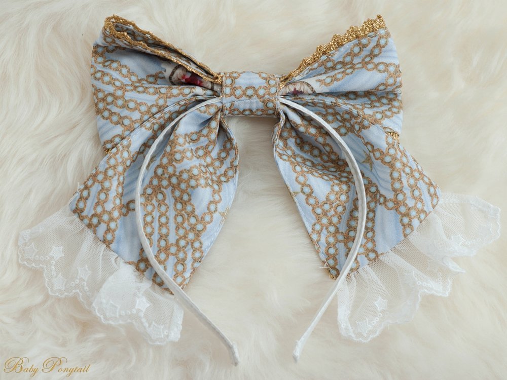 Masquerade Ballet Headbow (3 Colors) - Lolita Collective