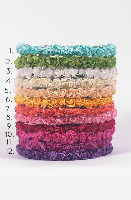 Paper Flower Crown (12 colors) - Lolita Collective