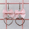 Silver Heart Earrings (6 Colors) - Lolita Collective