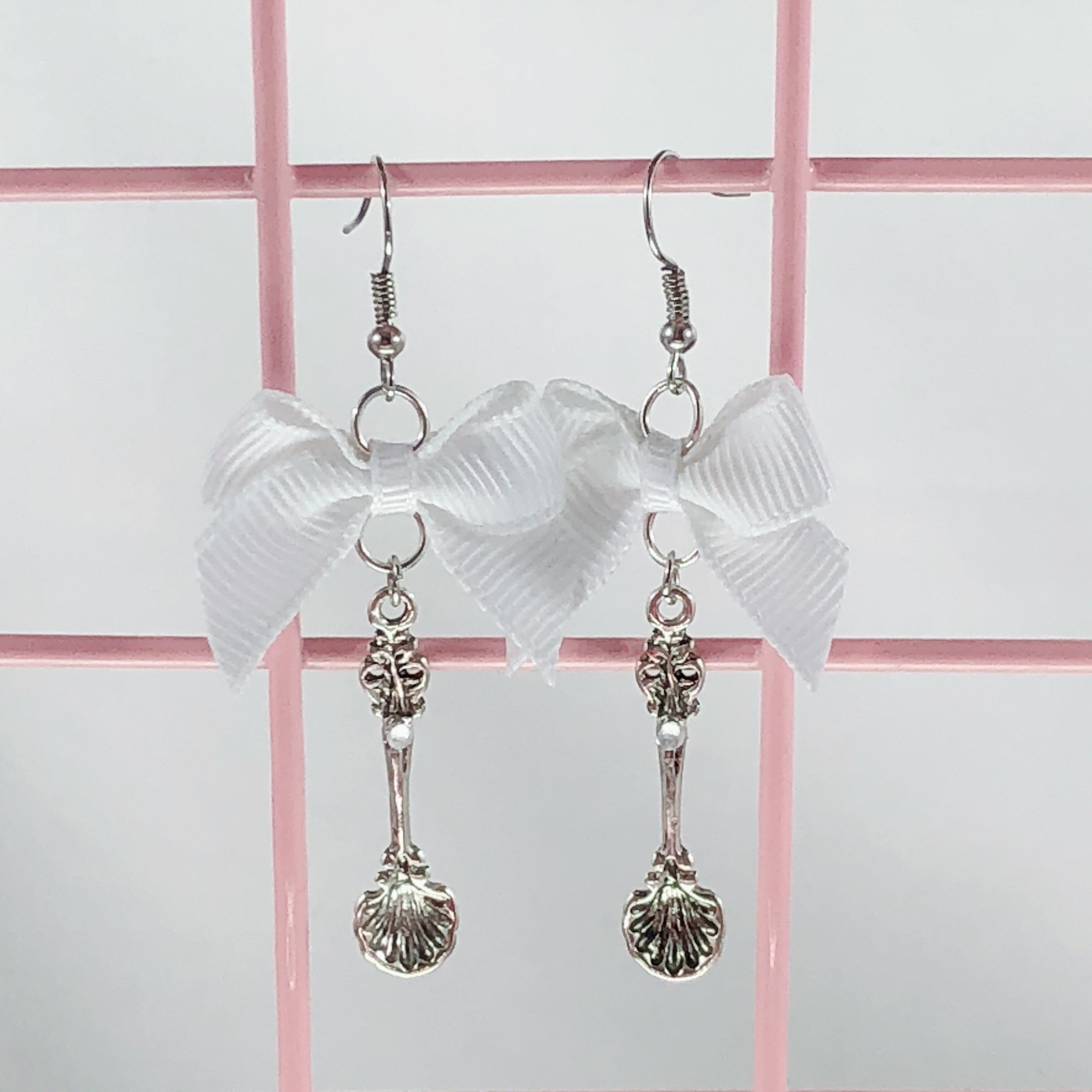 Silver Spoon Earrings (5 Colors) - Lolita Collective