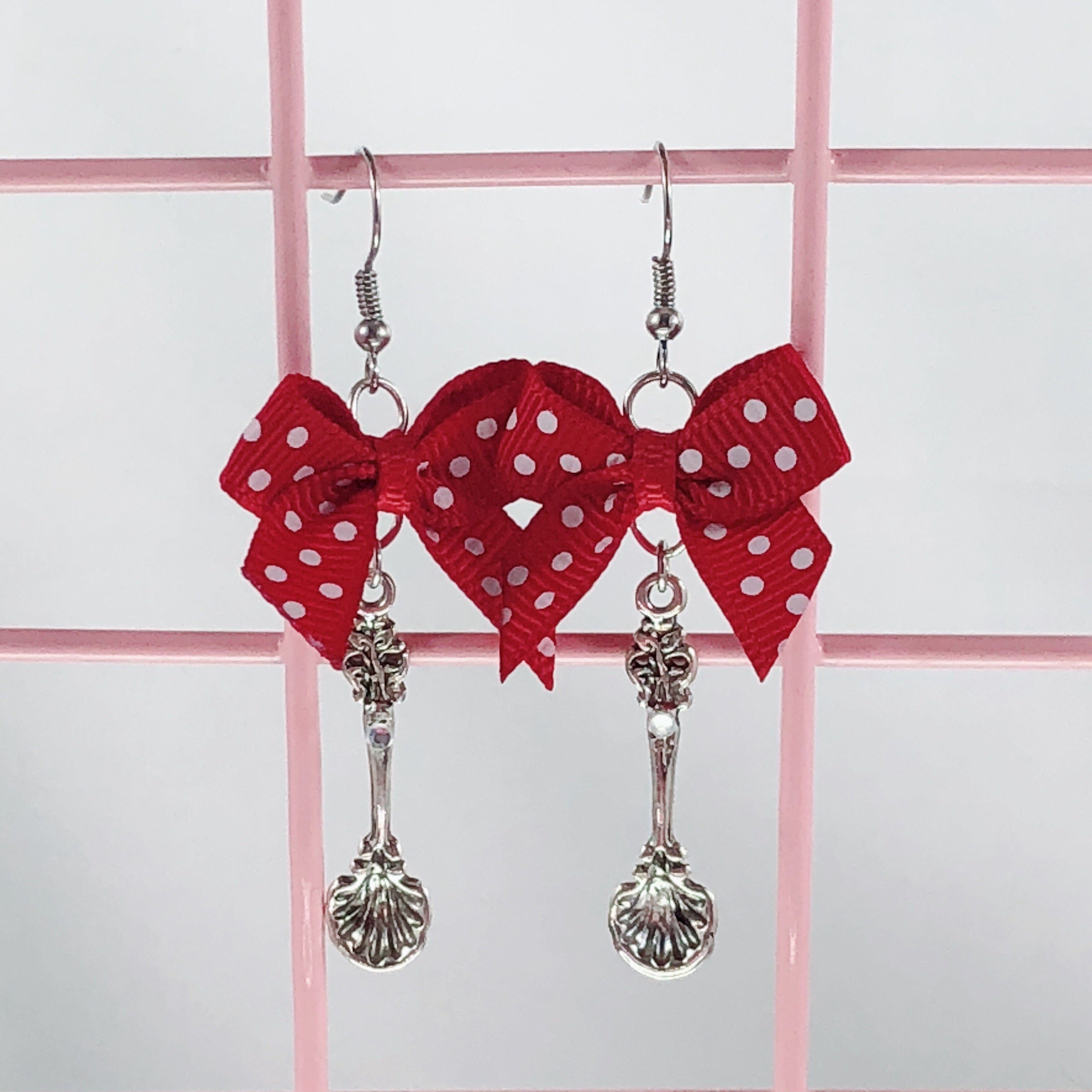 Silver Spoon Earrings (5 Colors) - Lolita Collective