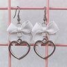 Silver Heart Earrings (6 Colors) - Lolita Collective