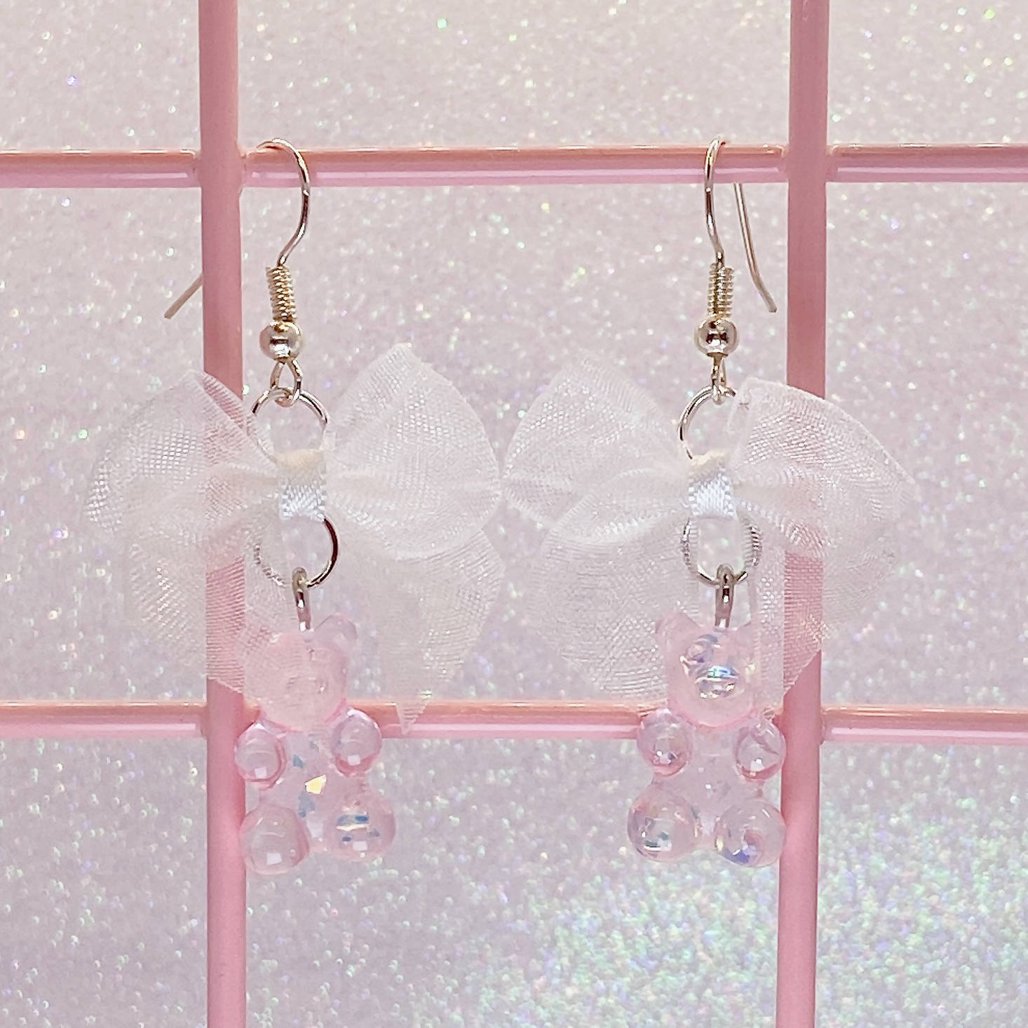 Sparkly Gummi Bear Earrings (5 Colors) - Lolita Collective