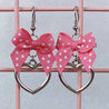 Silver Heart Earrings (6 Colors) - Lolita Collective