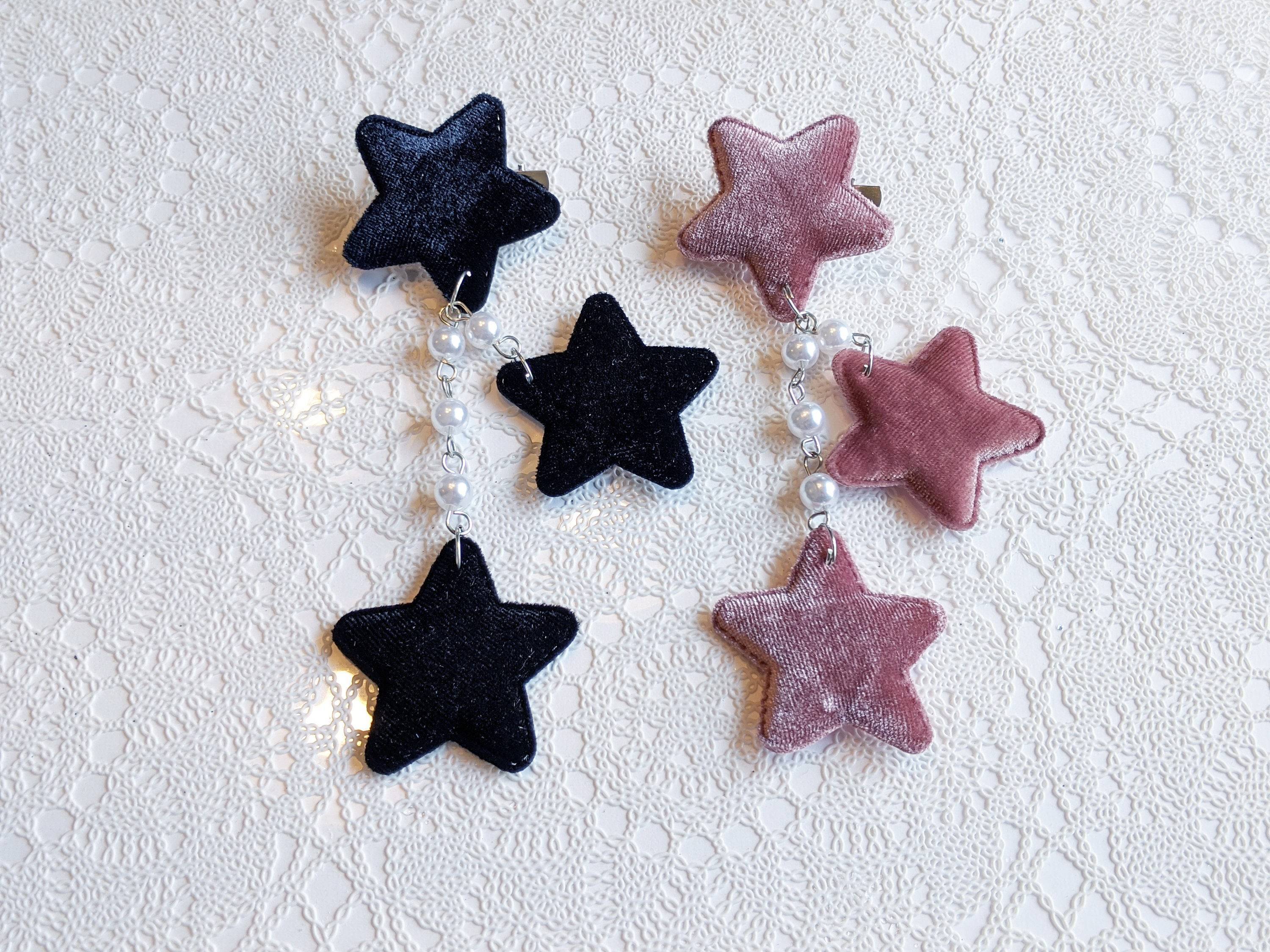 2-Way Velvet Hair Clip/Pin (2 Colors) - Lolita Collective
